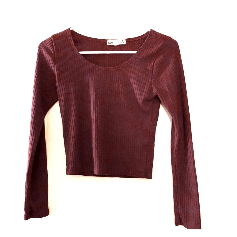 Maroon Crop Top ❤️